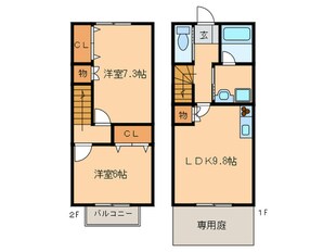 ジュエル浄水の物件間取画像